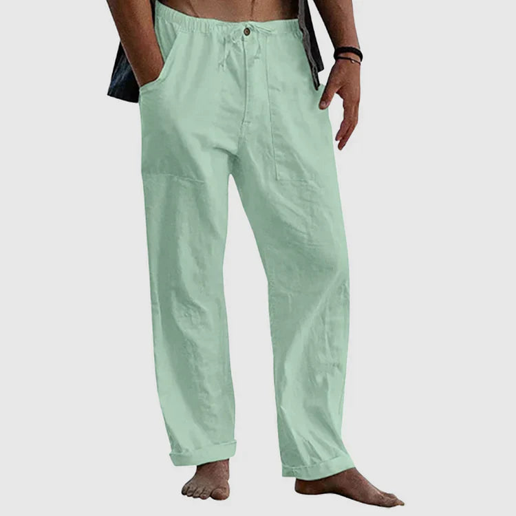 Men’s Linen Drawstring Pants | Lightweight & Breathable | Relaxed Summer Fit