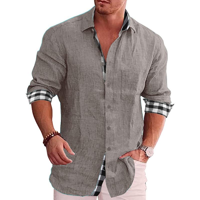 Linen Button-Up Shirt | Men's | Lightweight & Stylish