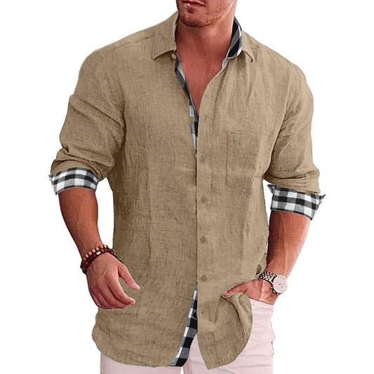 Linen Button-Up Shirt | Men's | Lightweight & Stylish