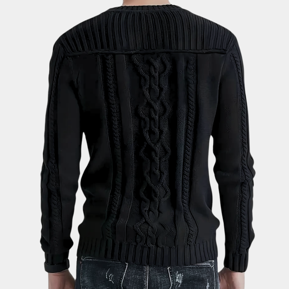 Fitted Cable Knit Sweater | Sleek & Modern | Warm & Stylish