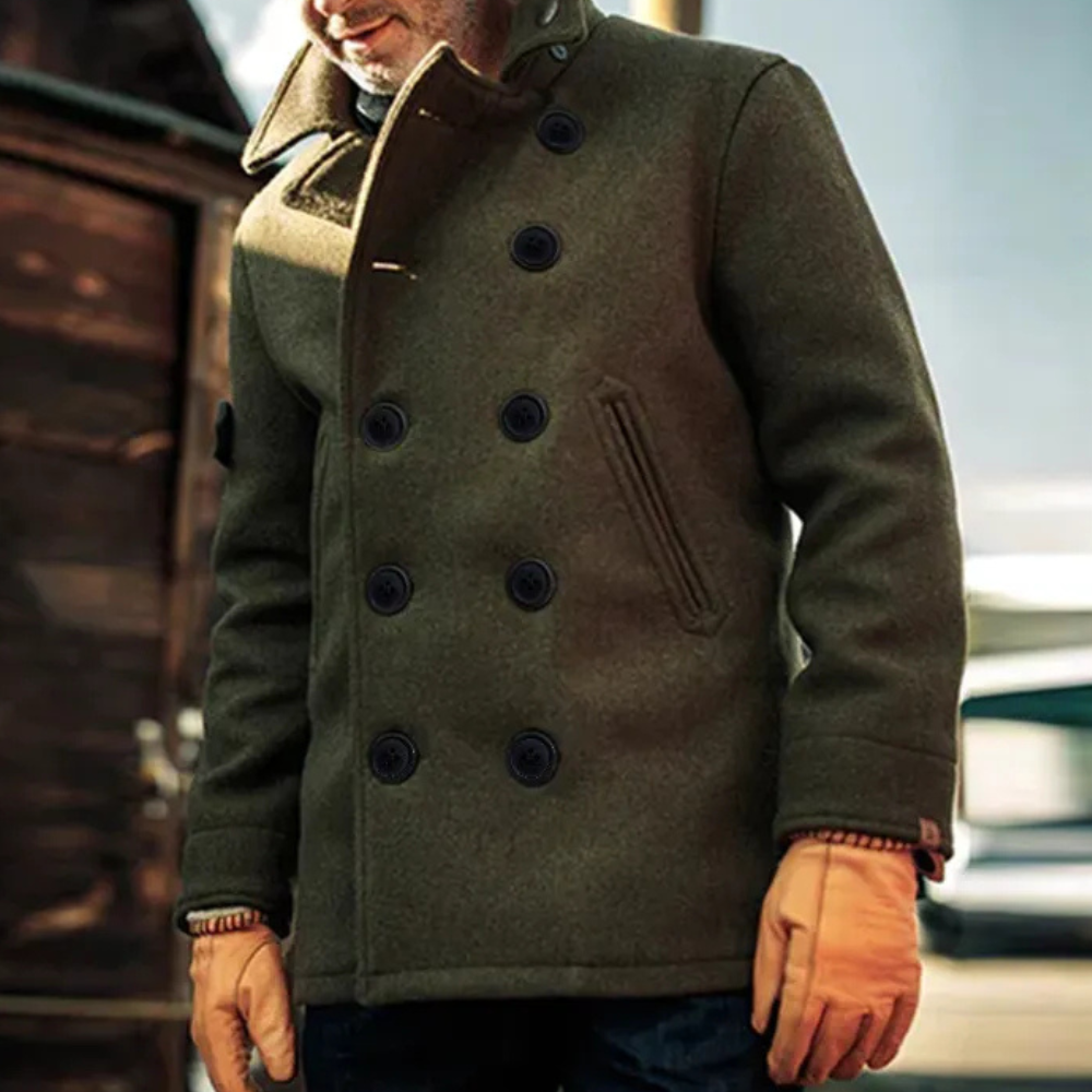 Wool Peacoat | Timeless & Warm | Classic Double-Breasted Design