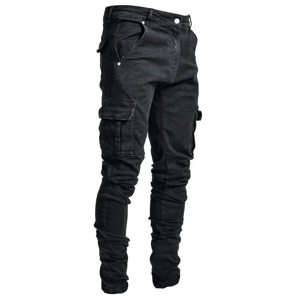 Men’s Slim-Fit Cargo Jeans | Stylish & Functional | Urban Streetwear