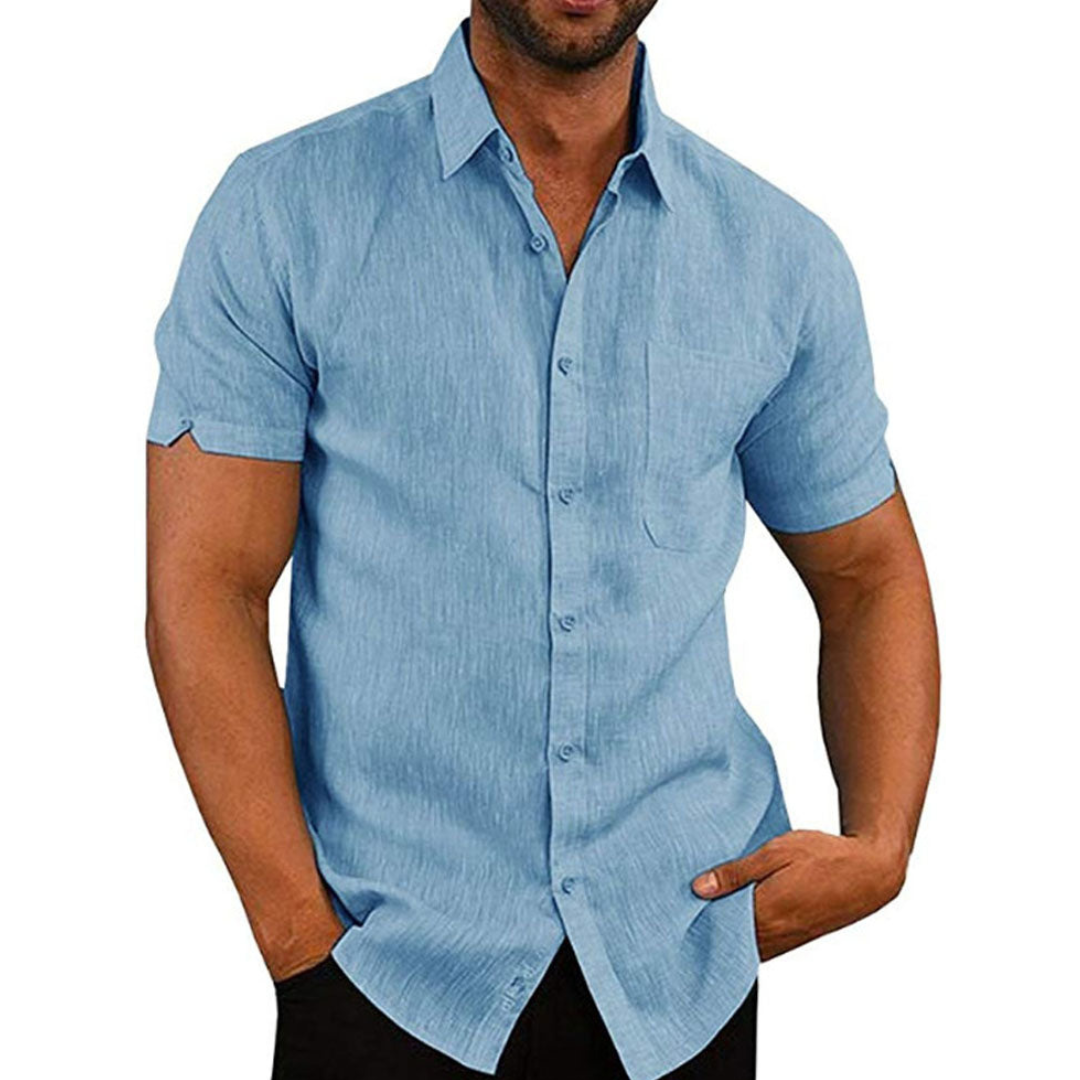 Short-Sleeve Button-Up Shirt | Tailored Fit | Breathable & Stylish