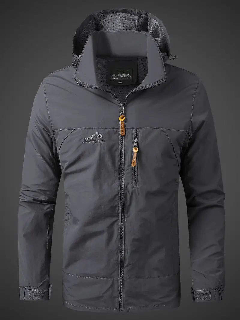 Men’s Waterproof Jacket | Lightweight & Windproof | Outdoor Protection