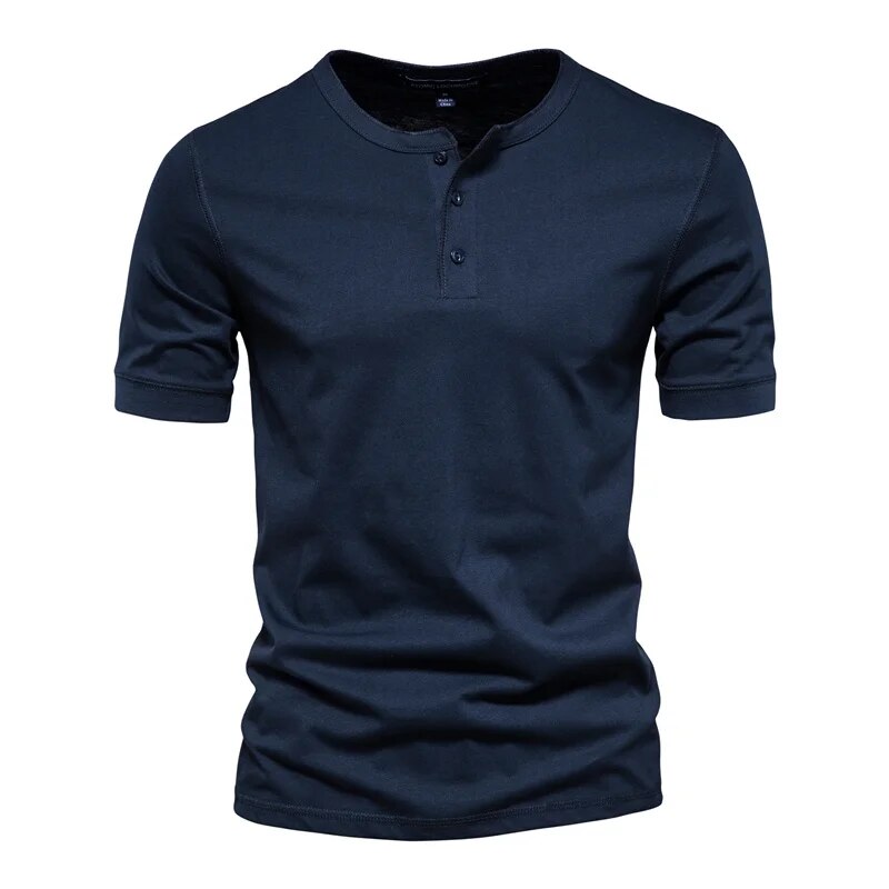 Henley Short-Sleeve T-Shirt | Breathable | Classic Casual Style