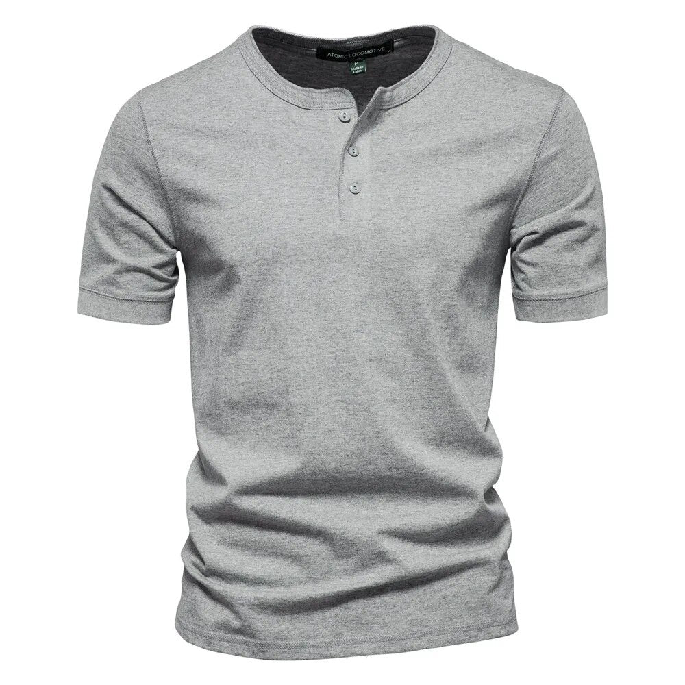 Henley Short-Sleeve T-Shirt | Breathable | Classic Casual Style